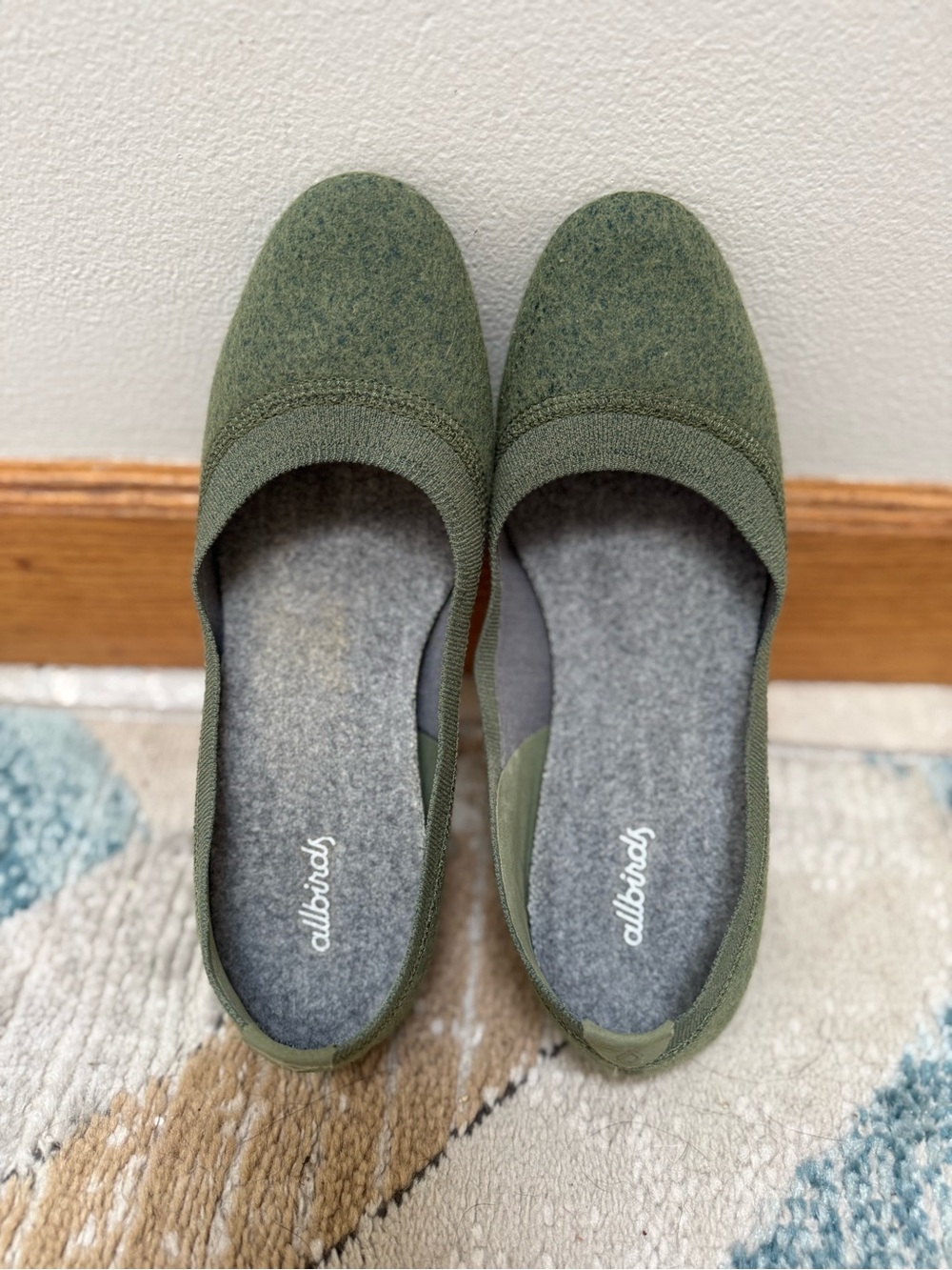 allbirds Women's Wool Ballet Flats in Olive
